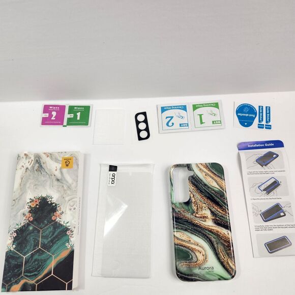 GVIEWIN Aurora Case Lite Marble Compatible with Samsung Galaxy 22 - Picture 1 of 2